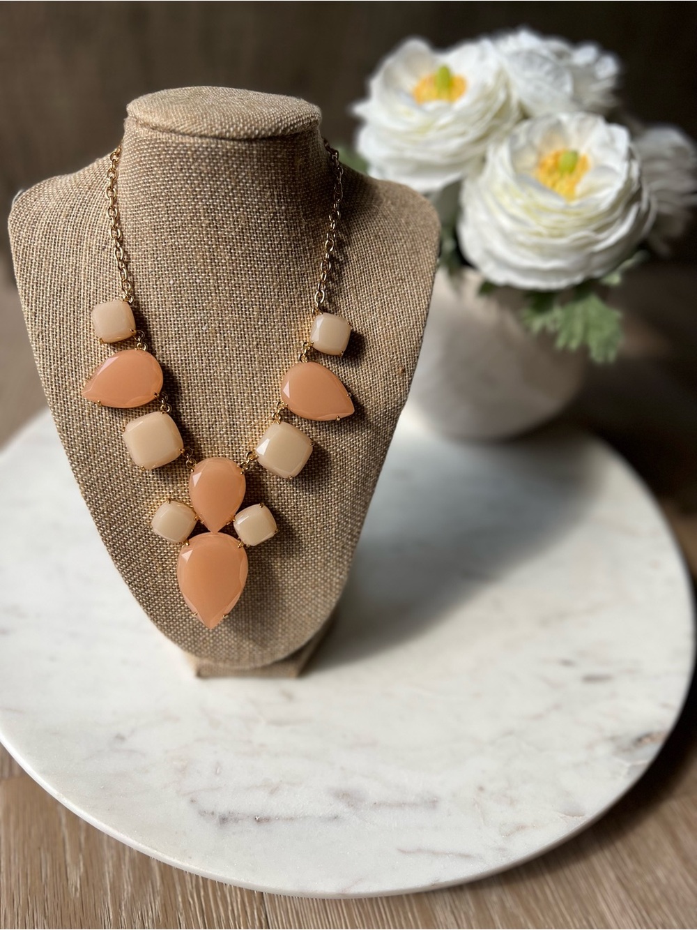 Kate Spade Statement Necklace in Blush Pink Like New